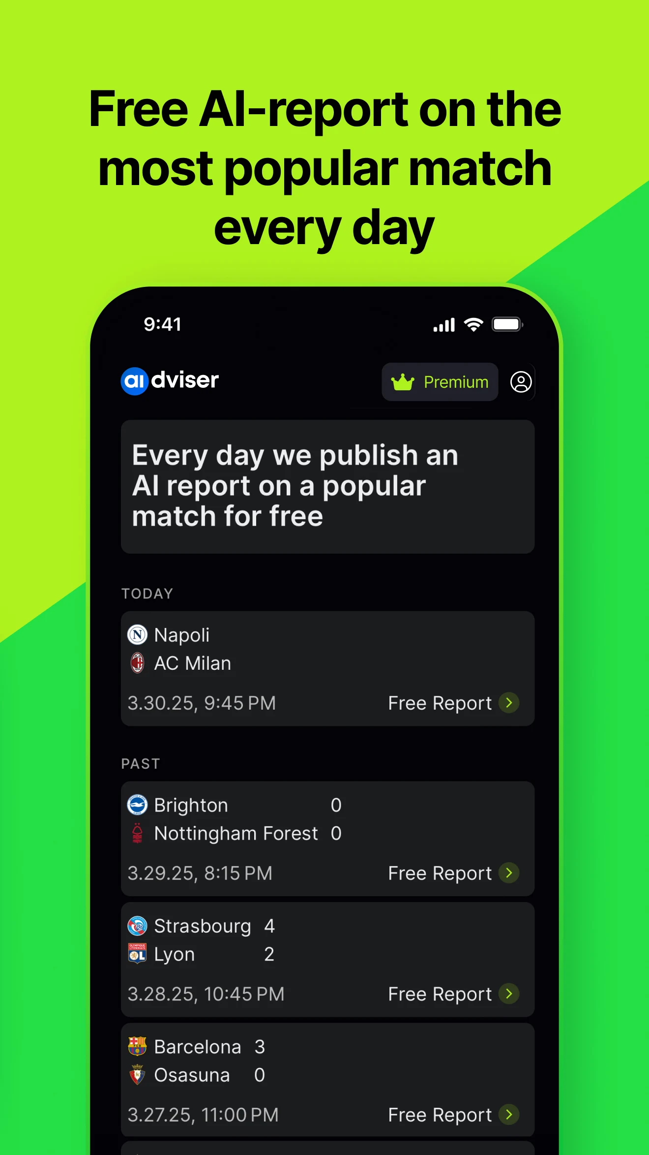 Football Predictions: AIdviser screenshot
